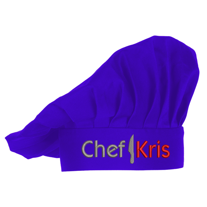 Embroidered Chef Hat with Custom Name a Great Gift Adult Premium Quality