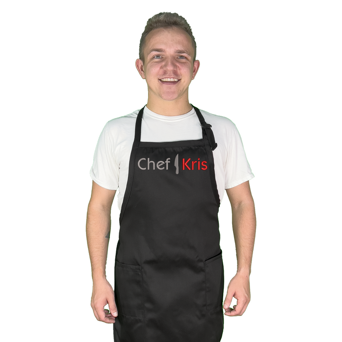 Embroidered Chef Apron with Custom Name a Great Gift Adult Premium Quality