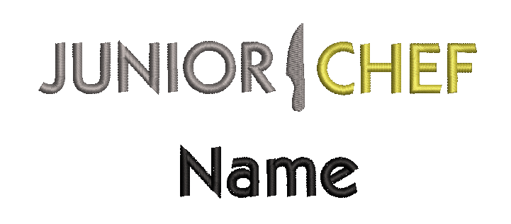 Personalized Junior Chef Kids Set Apron with Hat – Custom Customized Kitchen Apron for Cooking Backing Grill Grilling BBQ - Any Name Design – Great Gift